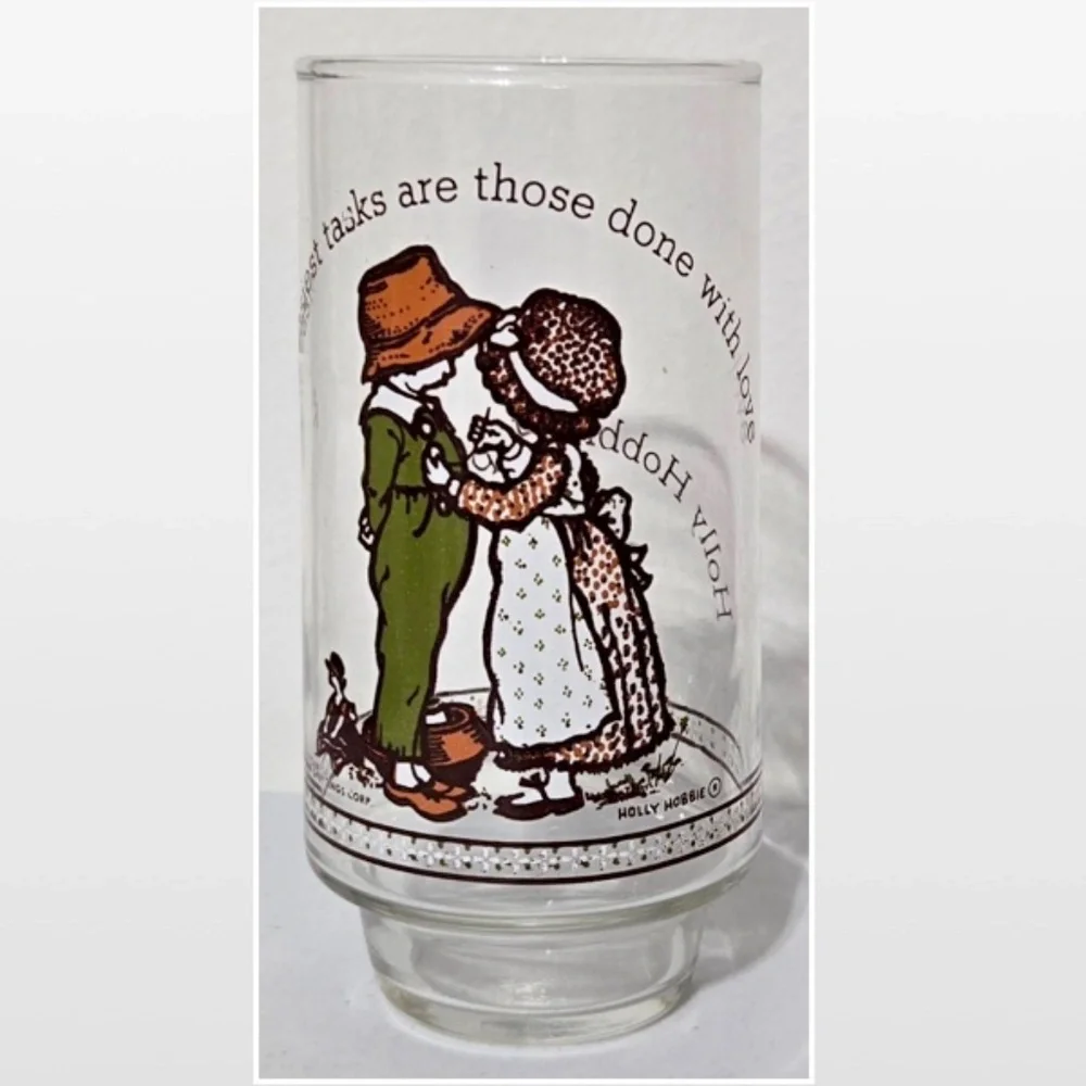 Vintage Holly Hobbie Cup Happy Talk Glass Limited Edition Coca-Cola